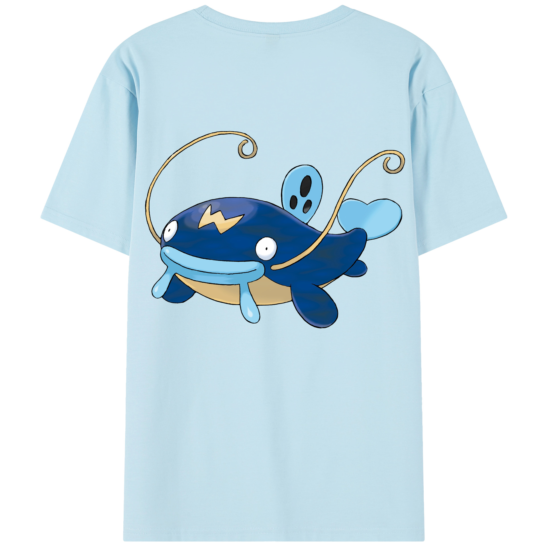 （画像用） ポケットモンスター Pokémon 綿100％半袖Tシャツ（背面プリント）